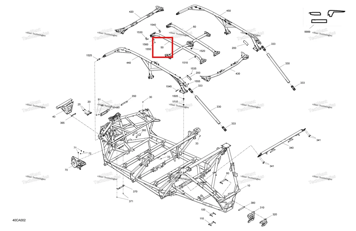 Деталь 705206251 на схеме узла 2021 Can-Am Maverick MAX Turbo RR - XRS - CE Frame - System