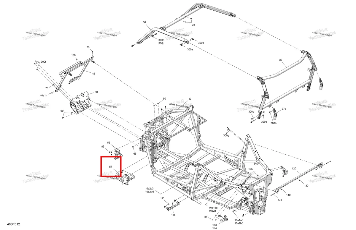 Деталь 705206294 на схеме узла 2026 Can-Am Commander - 1000R EFI - DPS - 6PTC - Compass Green - 60