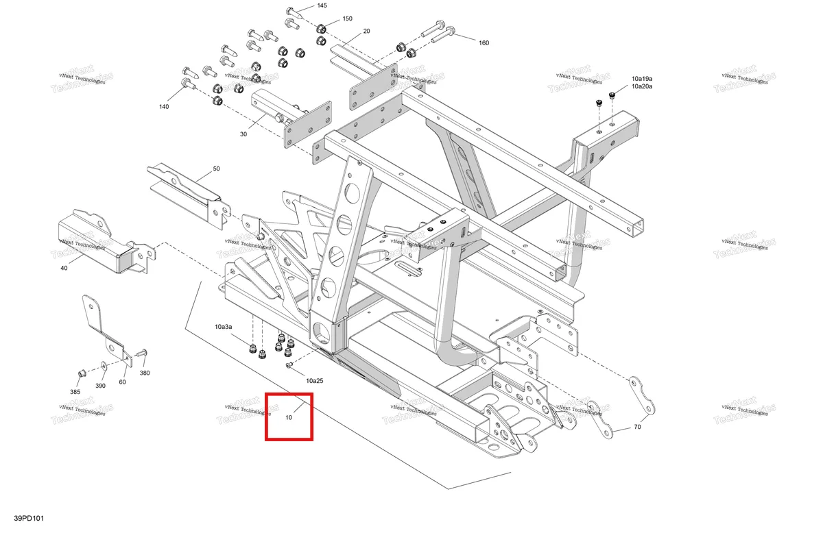 Деталь 705206878 на схеме узла 2024 Can-Am Outlander MAX 450 EFI 6X6 - 4ZRA - DPS Package - Tundra Green Frame - Rear Section