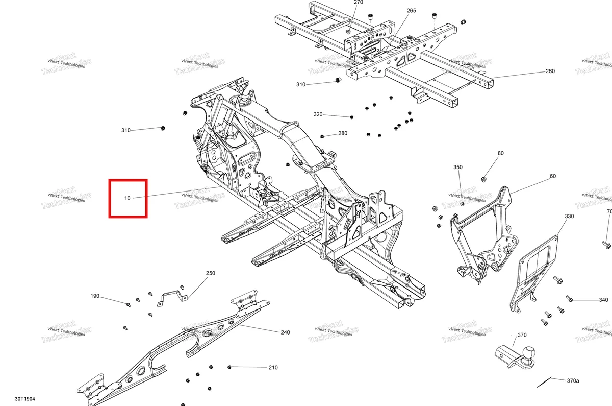 Деталь 705207328 на схеме узла 2019 Can-Am OUTLANDER MAX 650 EFI - T3 Frame