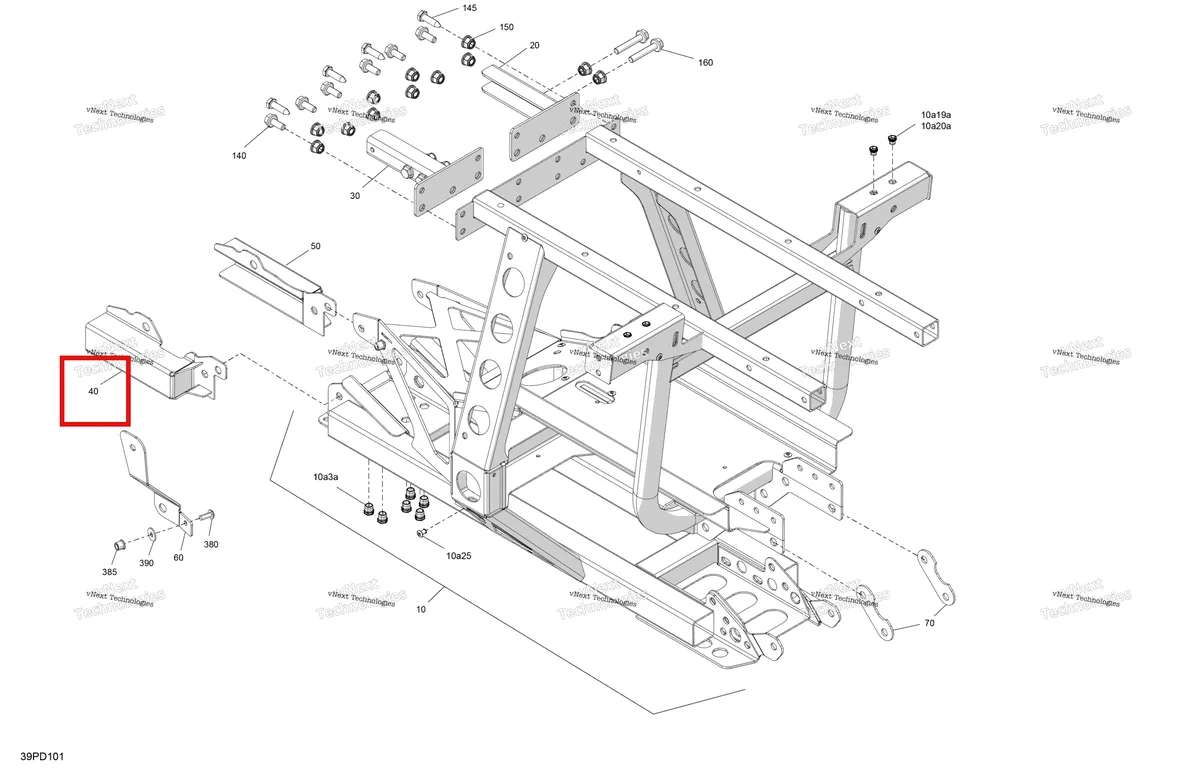 Деталь 705207420 на схеме узла 2024 Can-Am Outlander MAX 450 EFI 6X6 - 4ZRA - DPS Package - Tundra Green Frame - Rear Section