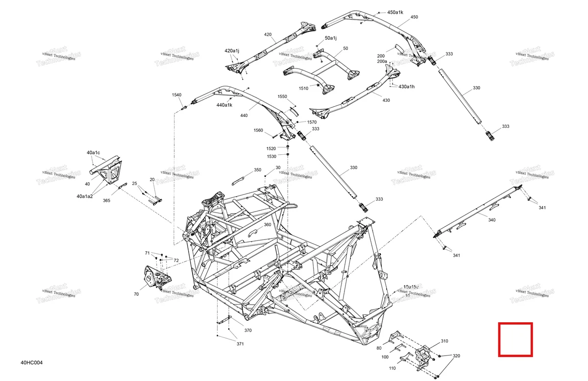 Деталь 705207425 на схеме узла 2023 Can-Am Maverick Turbo - DS Frame - System