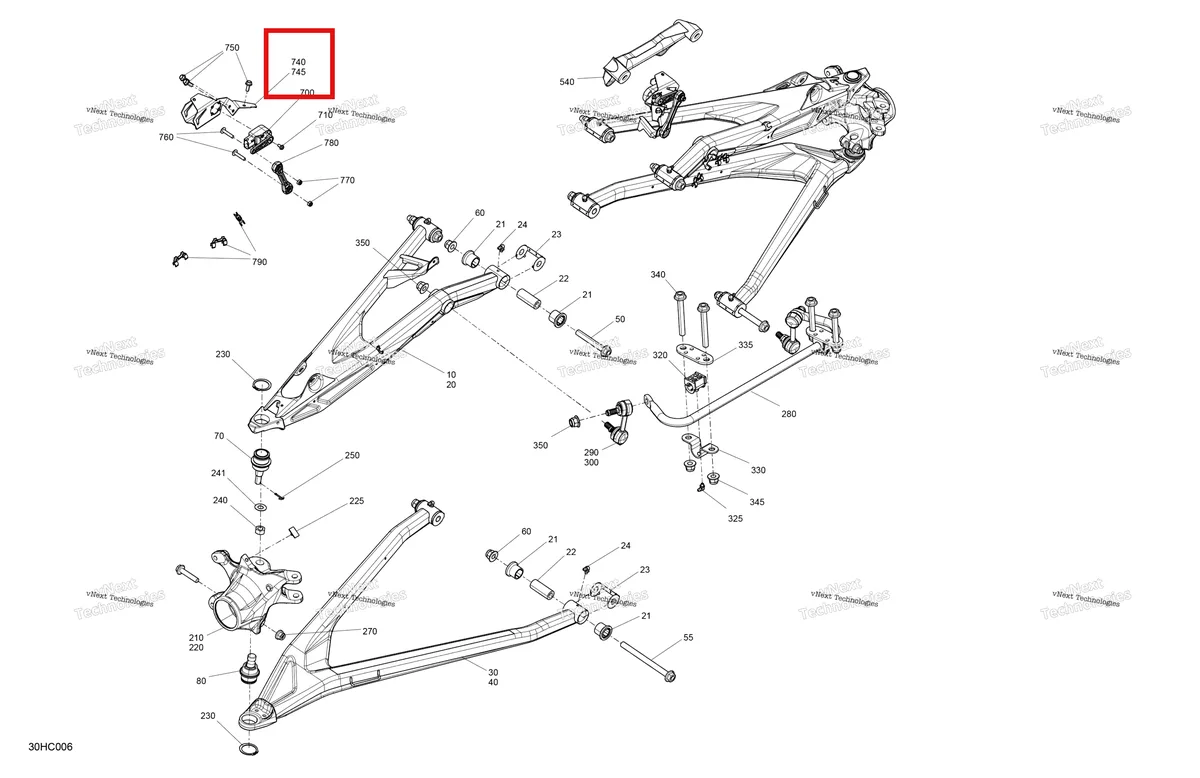 Деталь 705207578 на схеме узла 2023 Can-Am Maverick Turbo RR - XRS Smart Shock Suspension - Front Components