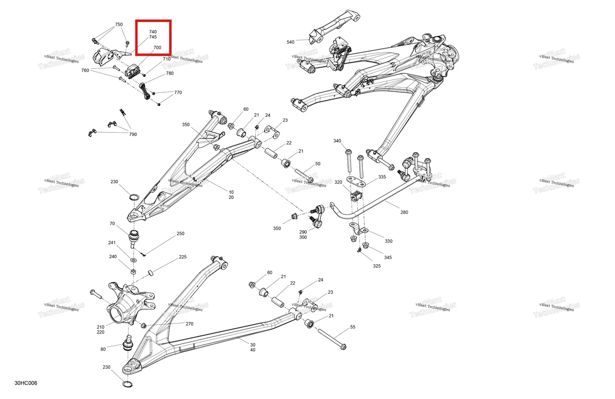 Деталь 705207579 на схеме узла 2023 Can-Am Maverick Turbo RR - XRS Smart Shock Suspension - Front Components