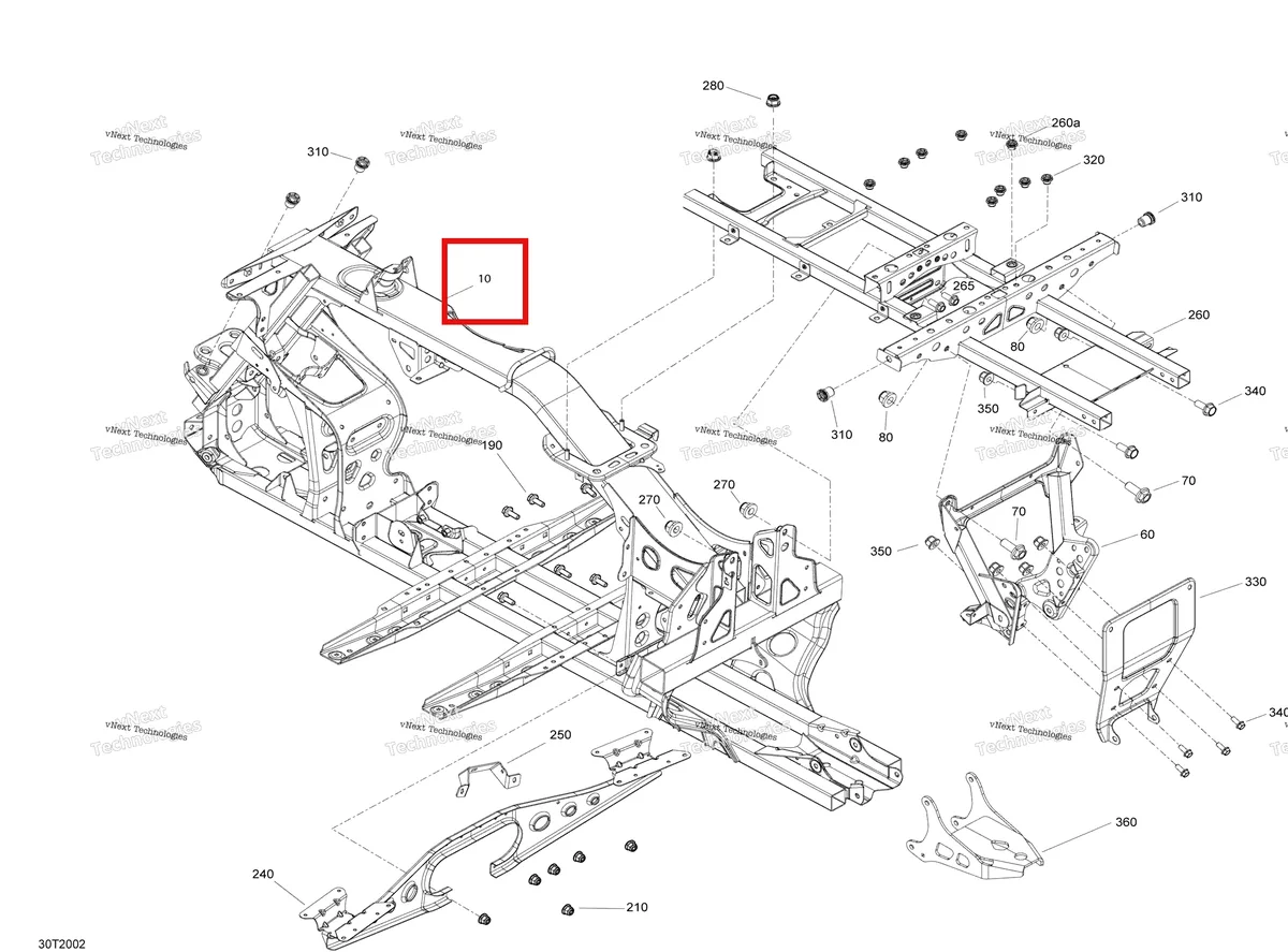 Деталь 705208134 на схеме узла 2020 Can-Am Outlander MAX 450 EFI Frame