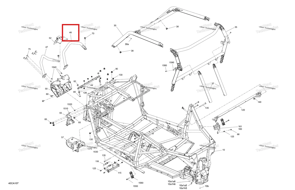 Деталь 705208401 на схеме узла 2021 Can-Am Maverick Sport 1000R - XMR Frame - System