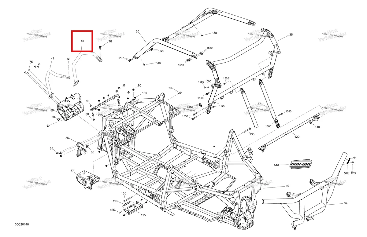 Деталь 705208402 на схеме узла 2020 Can-Am Maverick Sport 1000R - XXC Frame