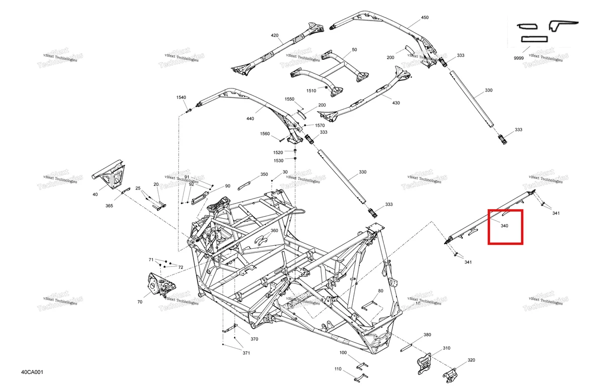 Деталь 705208518 на схеме узла 2021 Can-Am Maverick Turbo RR - XRS - CE Frame - System