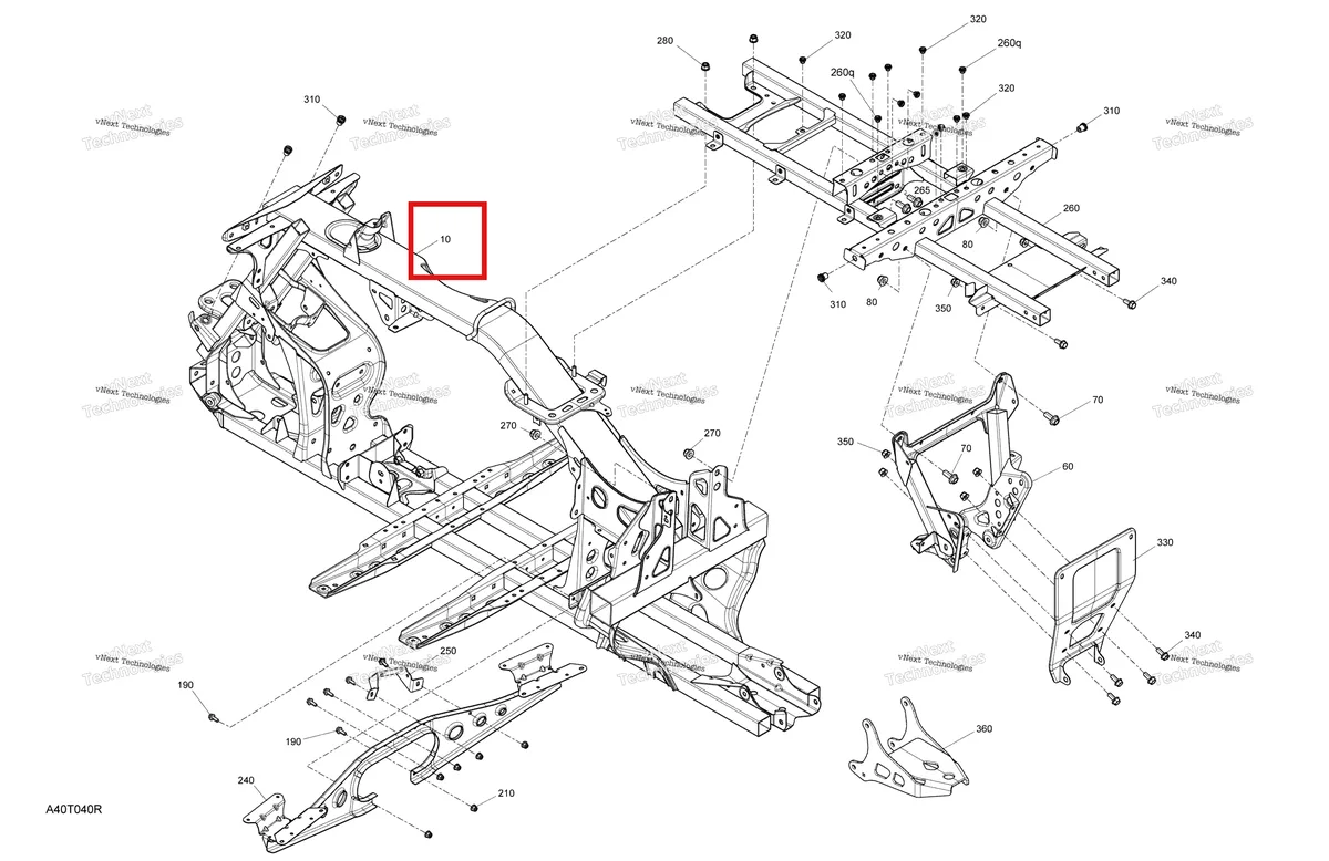 Деталь 705208974 на схеме узла 2021 Can-Am Outlander MAX 570 EFI - DPS - CE Frame - System - Dps