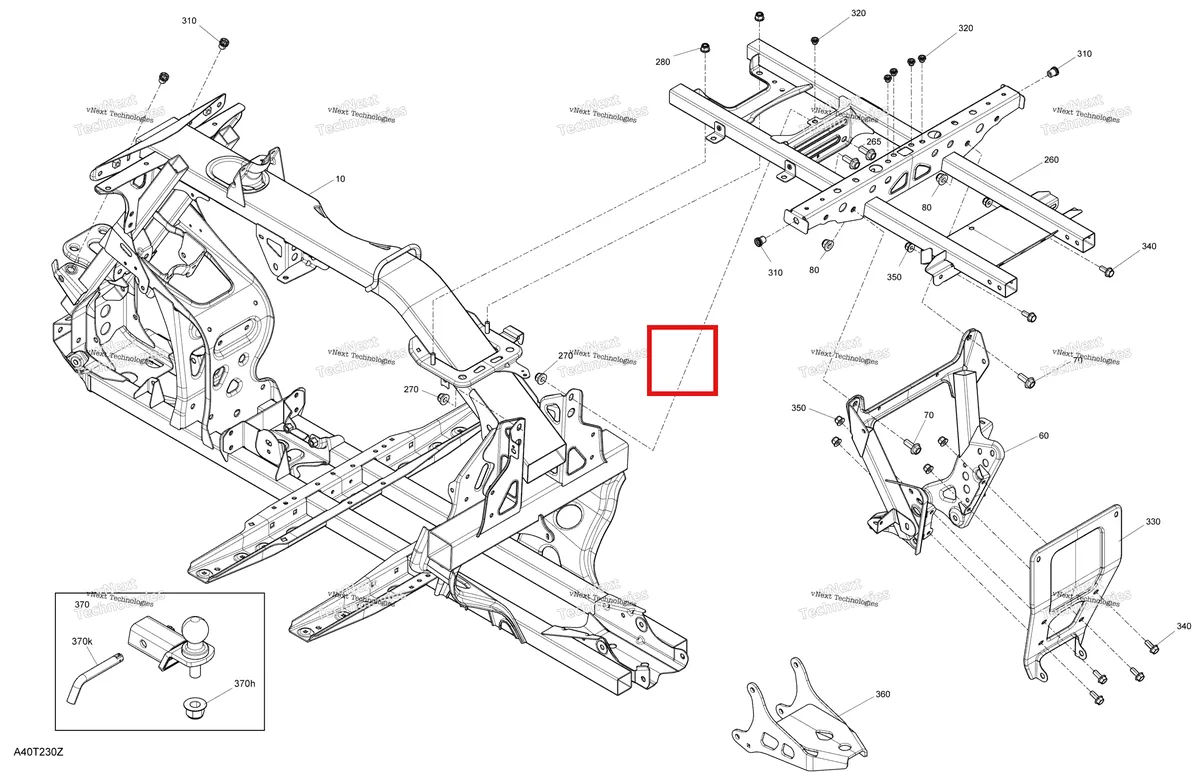 Деталь 705208976 на схеме узла 2021 Can-Am Outlander 450 EFI - STD XU - CE Frame - System