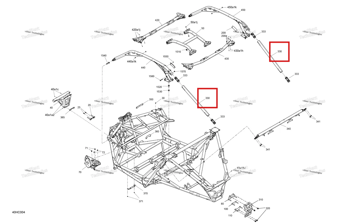 Деталь 705209862 на схеме узла 2023 Can-Am Maverick Turbo RR - XRS STD Frame - System