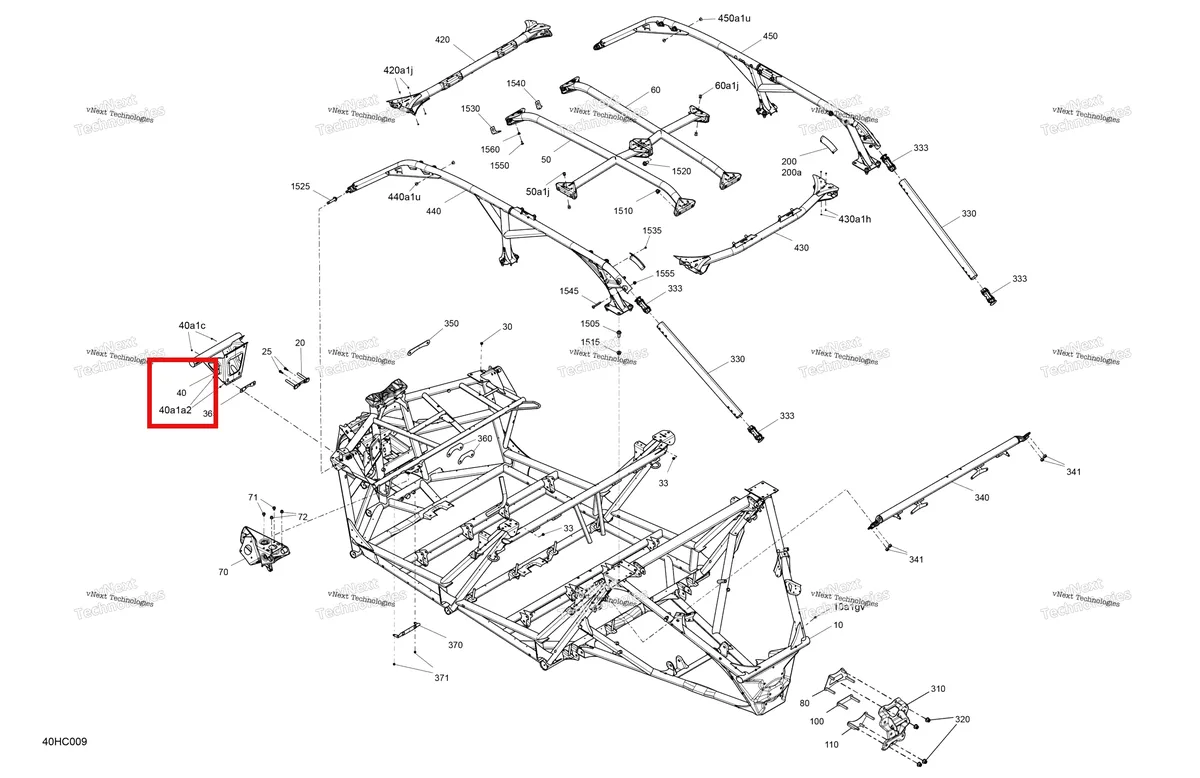 Деталь 705209863 на схеме узла 2023 Can-Am Maverick MAX Turbo RR - XRS STD Frame - System