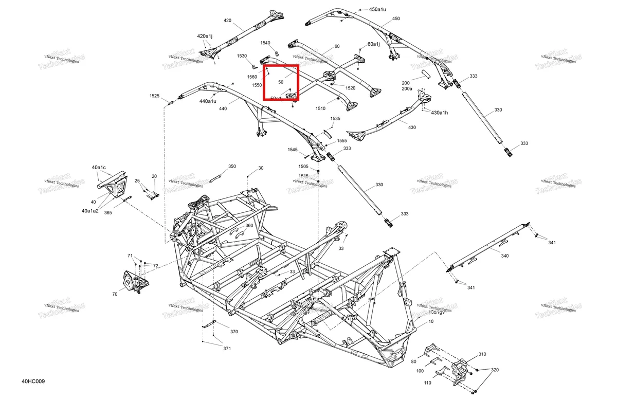 Деталь 705209879 на схеме узла 2023 Can-Am Maverick MAX Turbo RR - XRS STD Frame - System