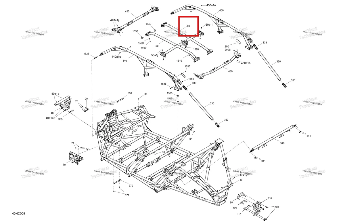 Деталь 705209881 на схеме узла 2023 Can-Am Maverick MAX Turbo RR - XRS STD Frame - System