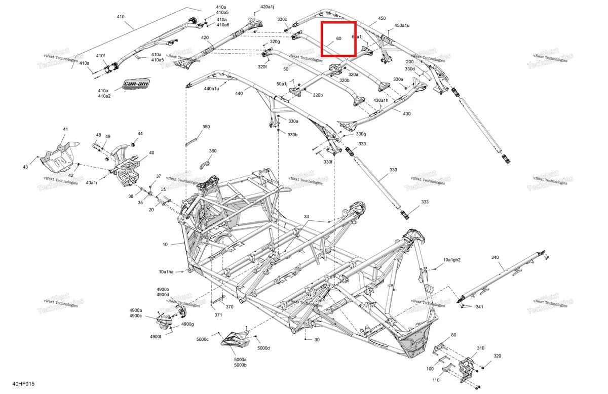 Деталь 705210079 на схеме узла 2026 Can-Am Maverick Max - TURBO RR - XRC - 9MTD - Loft Green Satin - 72