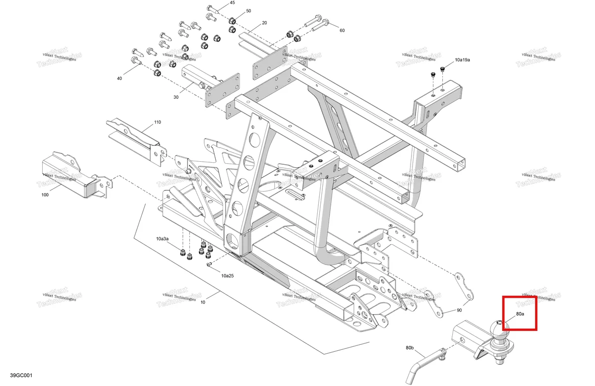 Деталь 705210328 на схеме узла 2023 Can-Am Outlander MAX 6X6 - 450 EFI - DPS Frame - Rear Section