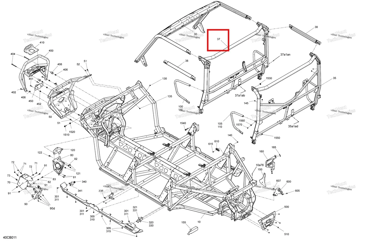 Деталь 705210412 на схеме узла Frame - System