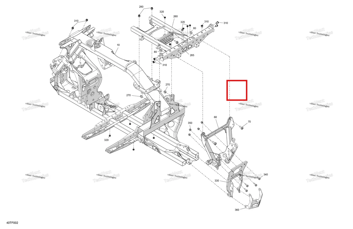 Деталь 705210815 на схеме узла 2026 Can-Am RENEGADE - 4X4 - XMR - 1000R EFI - 5UTA - Hyper Silver Frame - System