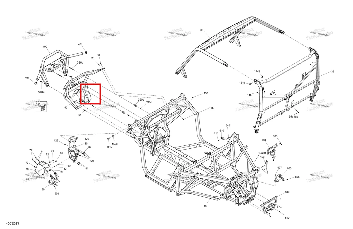 Деталь 705210960 на схеме узла 2025 Can-Am Defender - HD10 - LTD CAB - 8JSG - Macchiato Satin - 65