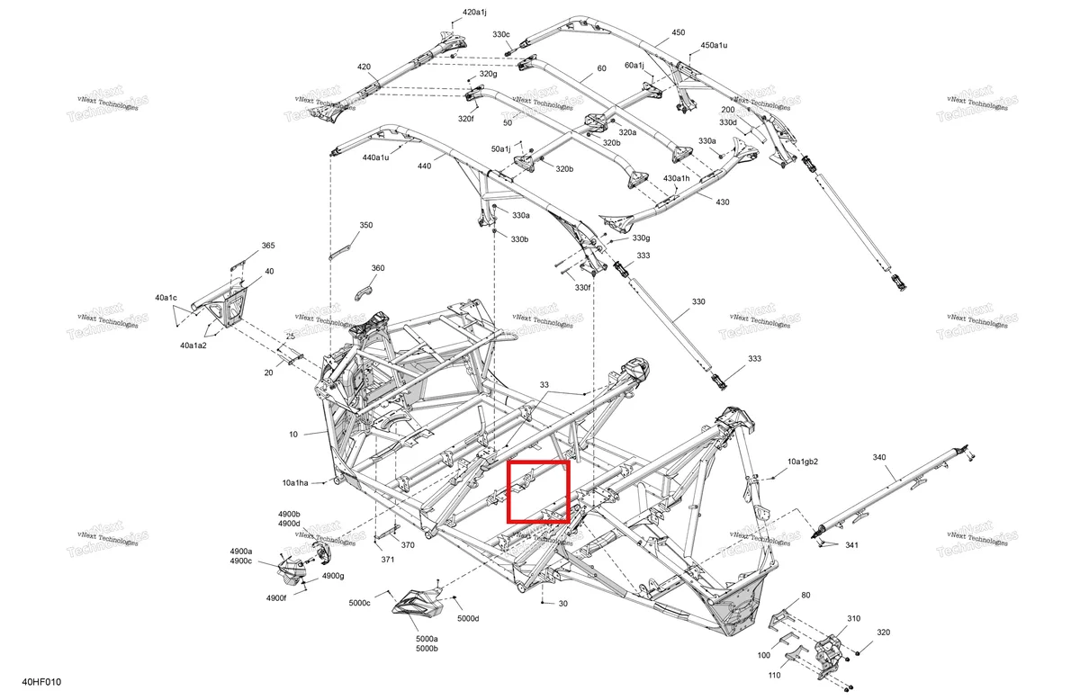 Деталь 705211553 (Передний пластина Can-Am Maverick MAX Turbo RR XRS Smart Shock (2024) (705211553)) на схеме узла 2026 Can-Am Maverick Max - TURBO - DS - 7WTB - Dusty Navy Satin - 64