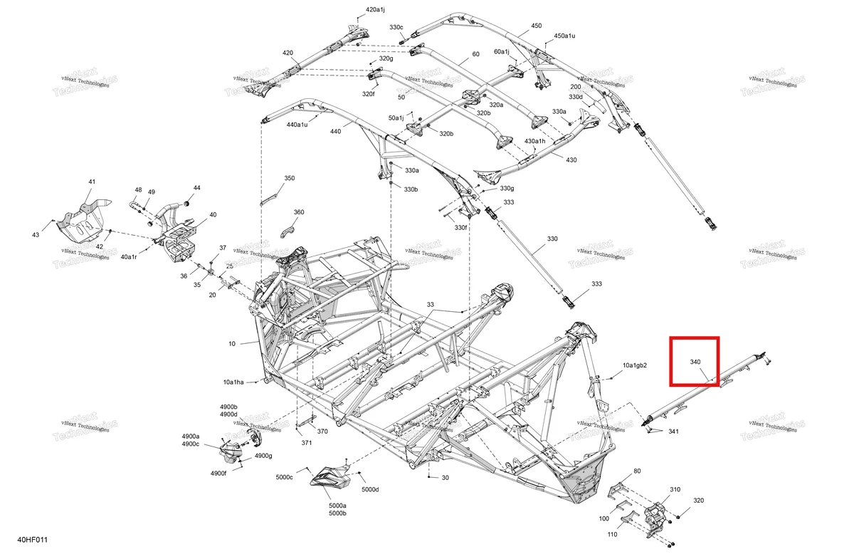 Деталь 705212141 (Safety ремень крепление Can-Am Maverick MAX Turbo RR XRS Smart Shock (2024) (705212141)) на схеме узла 2026 Can-Am Maverick Max - TURBO RR - XMR - 7ZTA - Loft Green Satin - 72