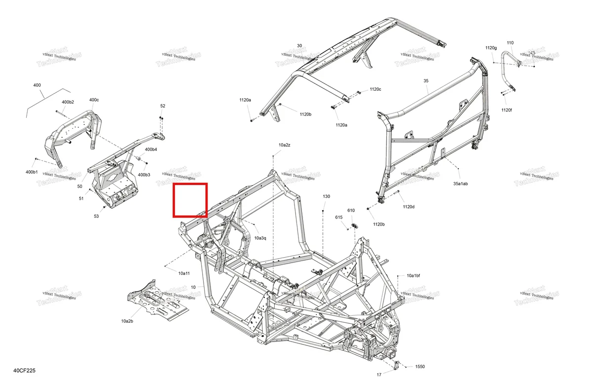 Деталь 705212328 на схеме узла 2026 Can-Am Defender - HD11 - XT - 8CTA - Dark Wildland Camo - 65