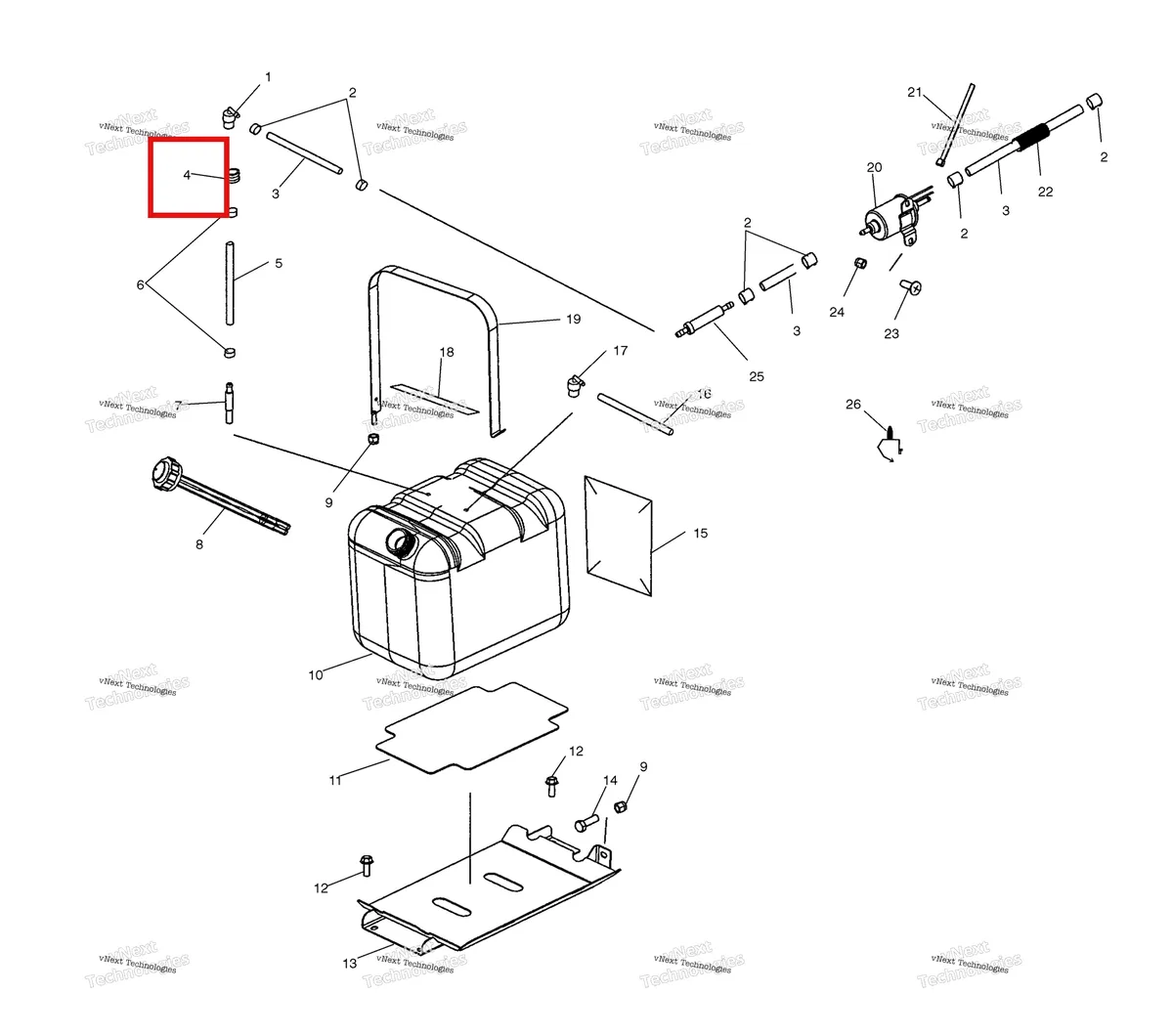 Деталь 7052362 на схеме узла Fuel System