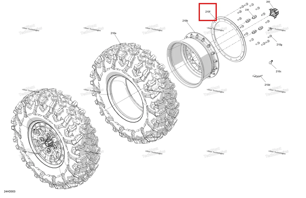 Деталь 705401709 на схеме узла 2024 Can-Am Maverick Turbo RR - XDS - 7SRE - Timeless Black Metallic - 64