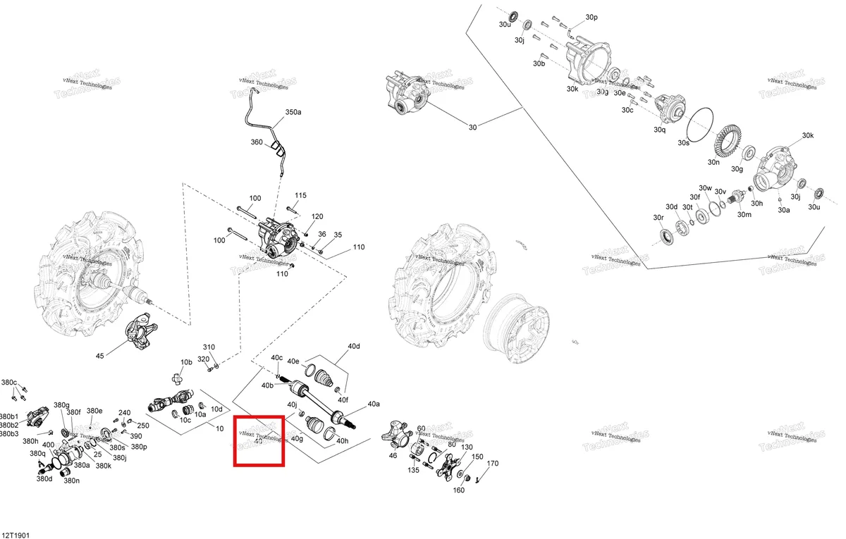 Деталь 705402021 на схеме узла 2019 Can-Am OUTLANDER MAX 450 EFI - T3 Front Drive - 450 Efi - Dps