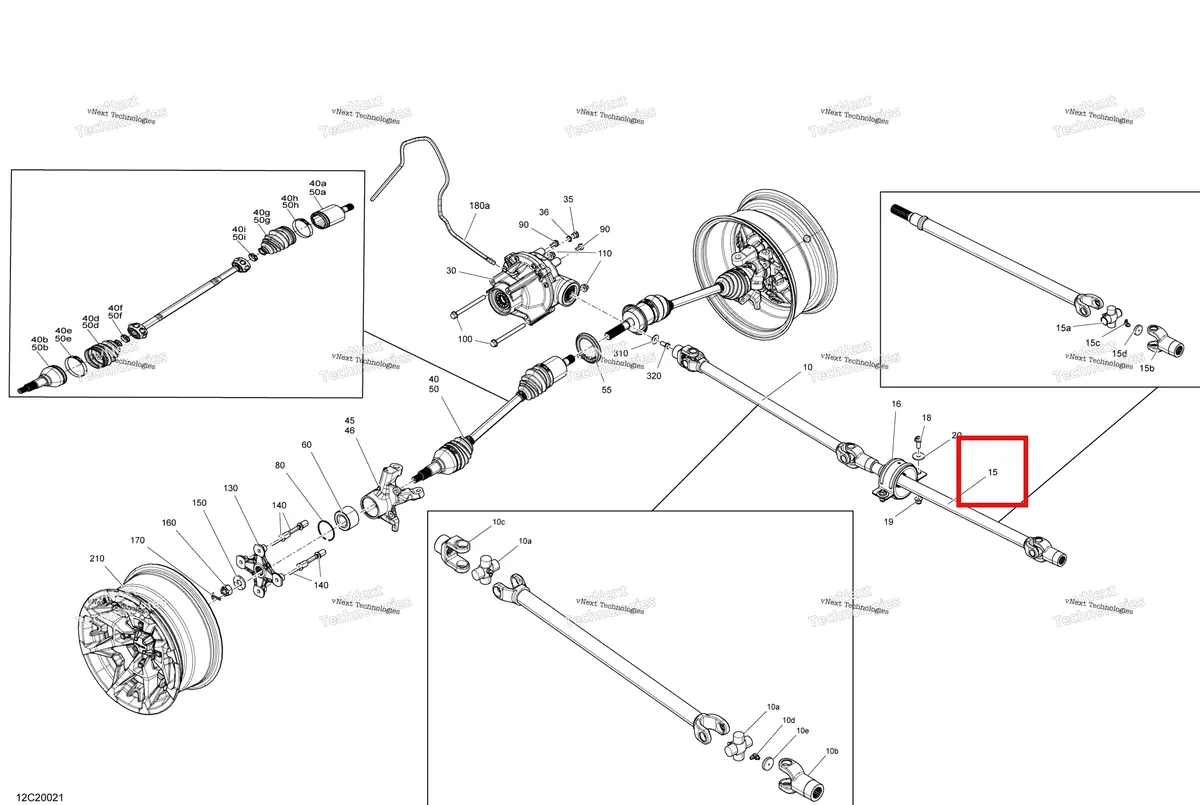 Деталь 705402041 на схеме узла 2020 Can-Am Commander MAX 800R EFI Front Drive - Common Parts