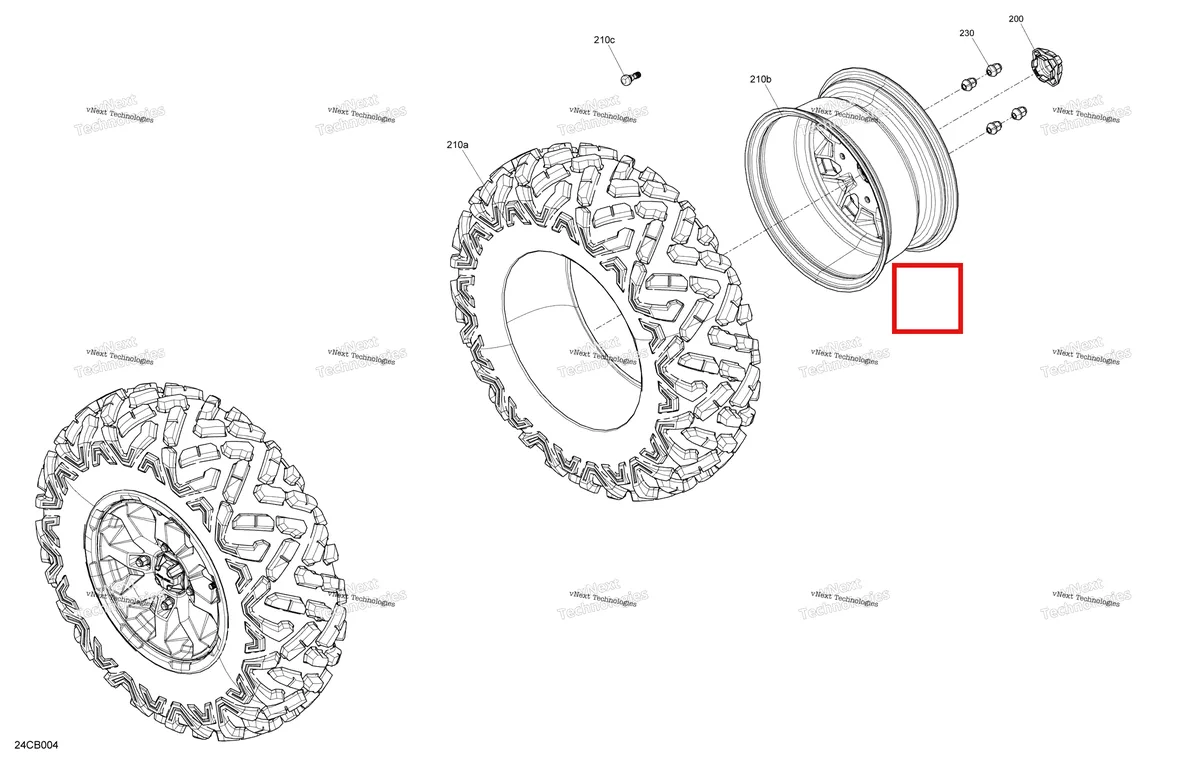 Деталь 705402080 на схеме узла 2022 Can-Am Defender MAX HD10 - Lone Star Drive - Front Wheels