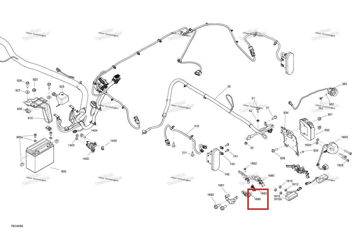 Деталь 705402088 на схеме узла 2021 Can-Am Maverick Sport 1000R - XXC Electric - Rear System