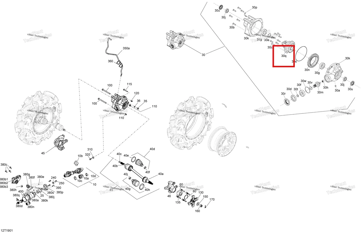 Деталь 705402128 на схеме узла 2019 Can-Am OUTLANDER MAX 450 EFI - T3 Front Drive - 450 Efi - Dps