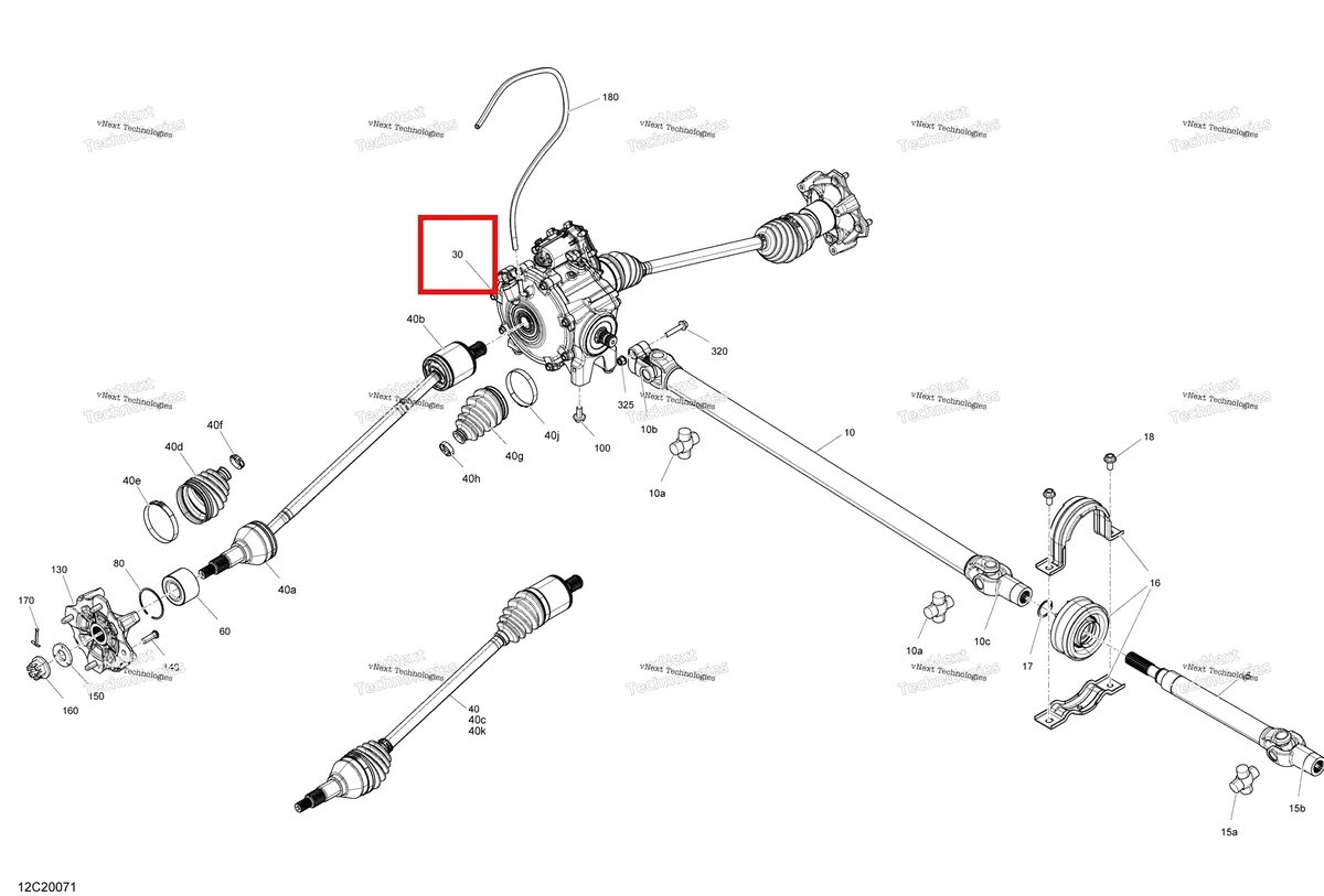 Деталь 705402371 на схеме узла 2020 Can-Am Maverick Sport 1000R - XMR Front Drive - Common Parts - Xmr