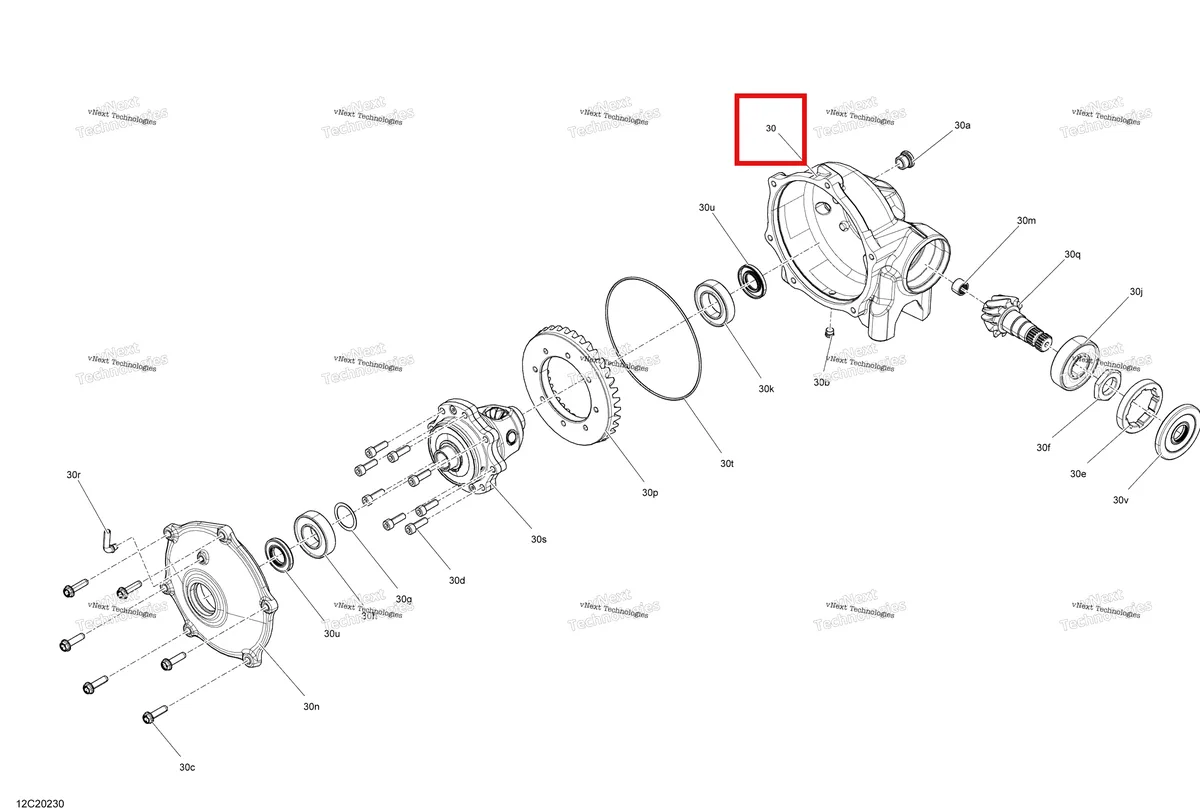 Деталь 705402373 на схеме узла 2020 Can-Am Maverick Turbo - STD Front Drive - Differential Parts