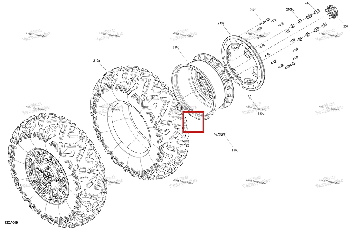 Деталь 705402412 на схеме узла 2021 Can-Am Maverick Turbo RR - XDS XRS Drive - Front Wheels - Xrs