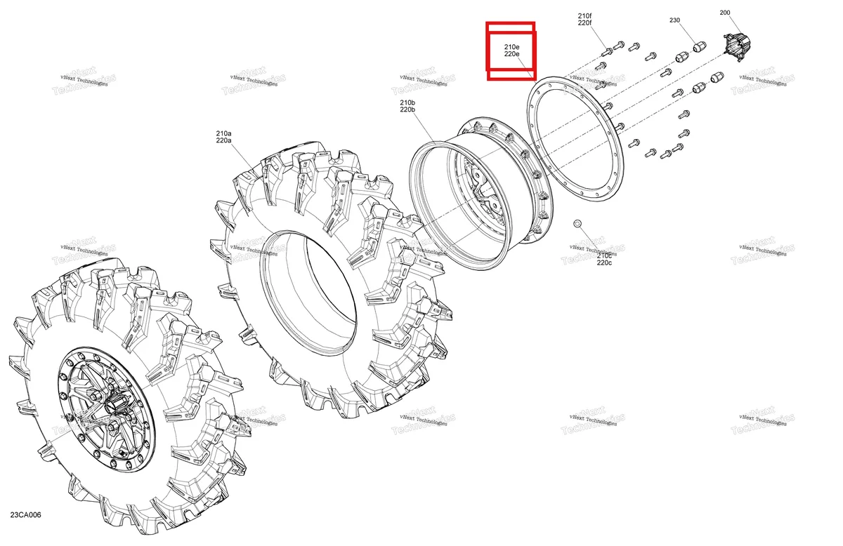 Деталь 705402472 на схеме узла 2021 Can-Am Maverick Turbo RR - XMR Drive - Front Wheels - Xmr