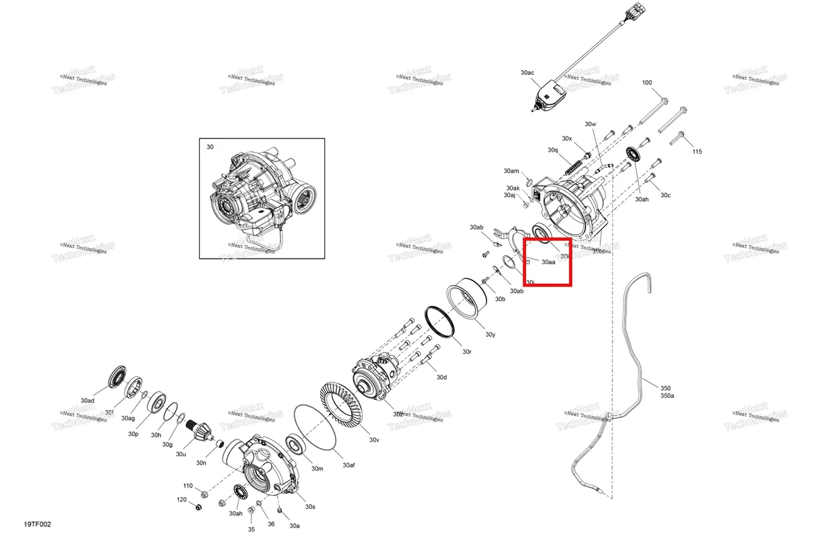 Деталь 705402785 (Вилка переключения Can-Am Outlander 1000R EFI XMR (2022) (705402785)) на схеме узла 2026 Can-Am RENEGADE - 4X4 - XMR - 1000R EFI - 5UTB - Scandi Blue Drive - Front - Differential Parts