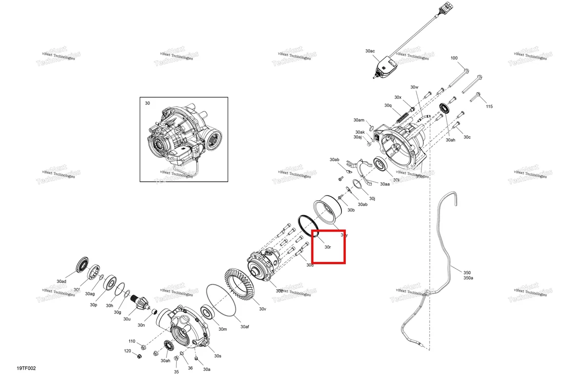 Деталь 705402851 (Wave пружина Can-Am Outlander 1000R EFI XMR (2022) (705402851)) на схеме узла 2026 Can-Am RENEGADE - 4X4 - XMR - 1000R EFI - 5UTB - Scandi Blue Drive - Front - Differential Parts