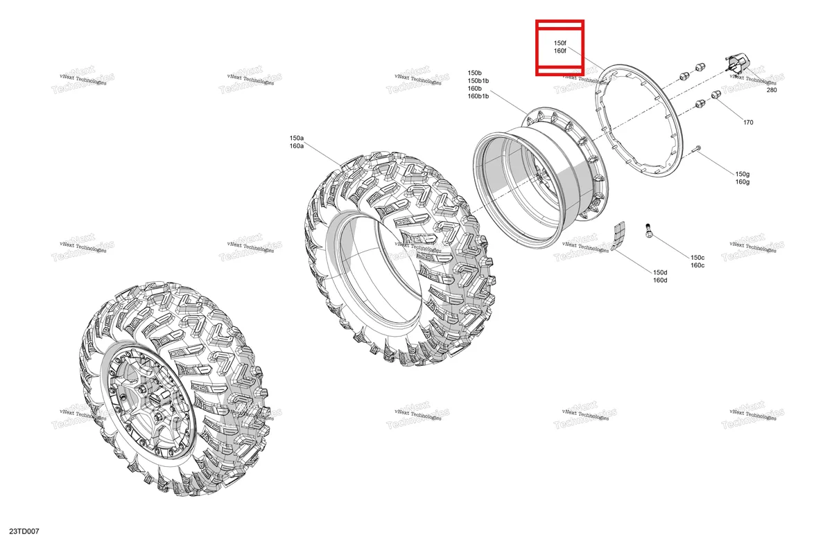 Деталь 705403248 на схеме узла 2024 Can-Am Outlander MAX 850 EFI 4X4 - 5FRB - XT-P Package - Hyper Silver Drive - Rear Wheels