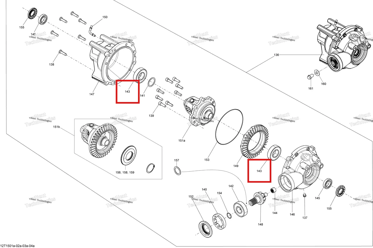Деталь 705500259 на схеме узла 2015 Can-Am OUTLANDER L 500 EFI Drive System, Front _Differential