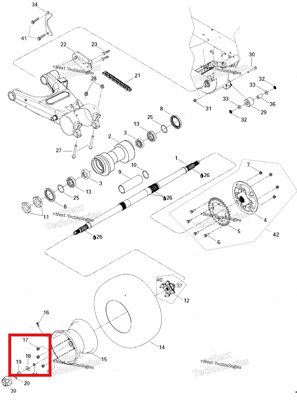 Деталь 705500481 на схеме узла 2006 Can-Am Rally 175 Drive System, Rear