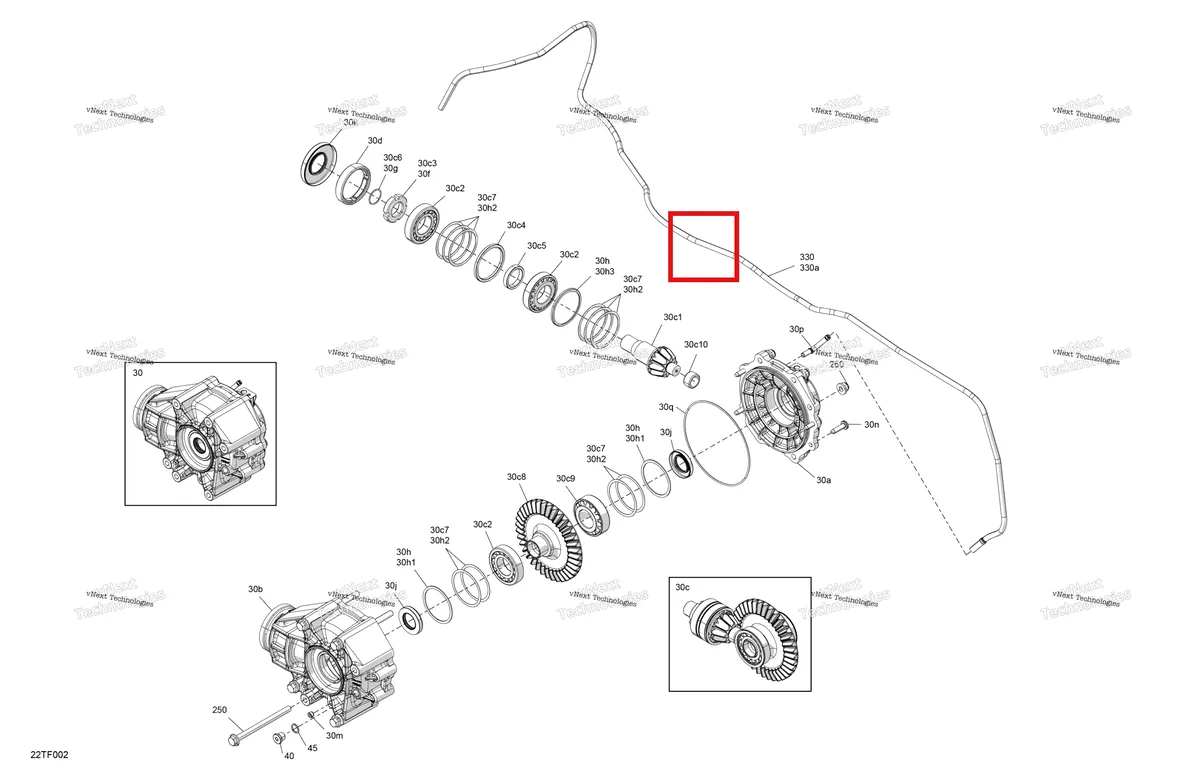 Деталь 705501557 на схеме узла 2026 Can-Am RENEGADE - 4X4 - XMR - 1000R EFI - 5UTA - Hyper Silver Drive - Final Drive Unit