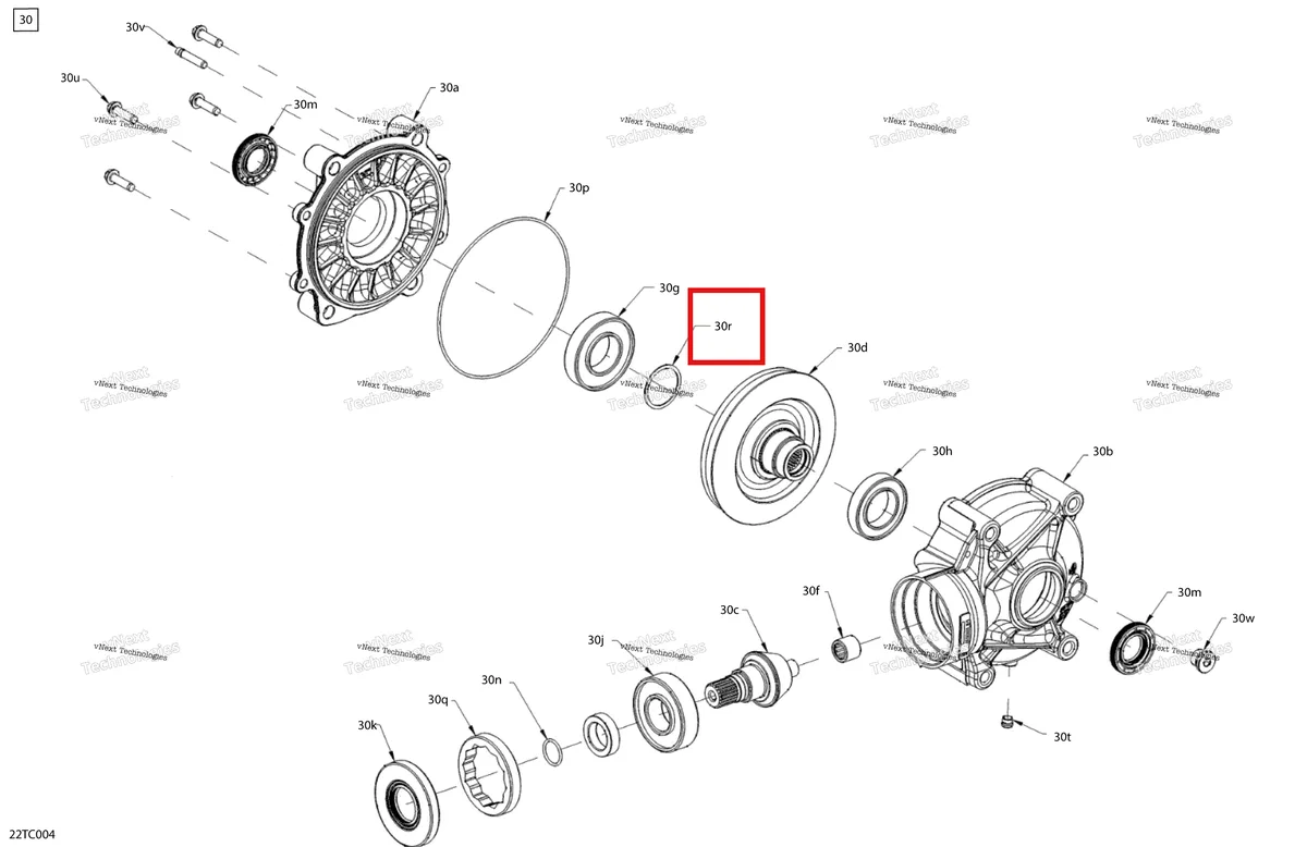Деталь 705501883 на схеме узла 2023 Can-Am Outlander MAX 6X6 - 650 EFI - DPS Drive - Final Drive Unit