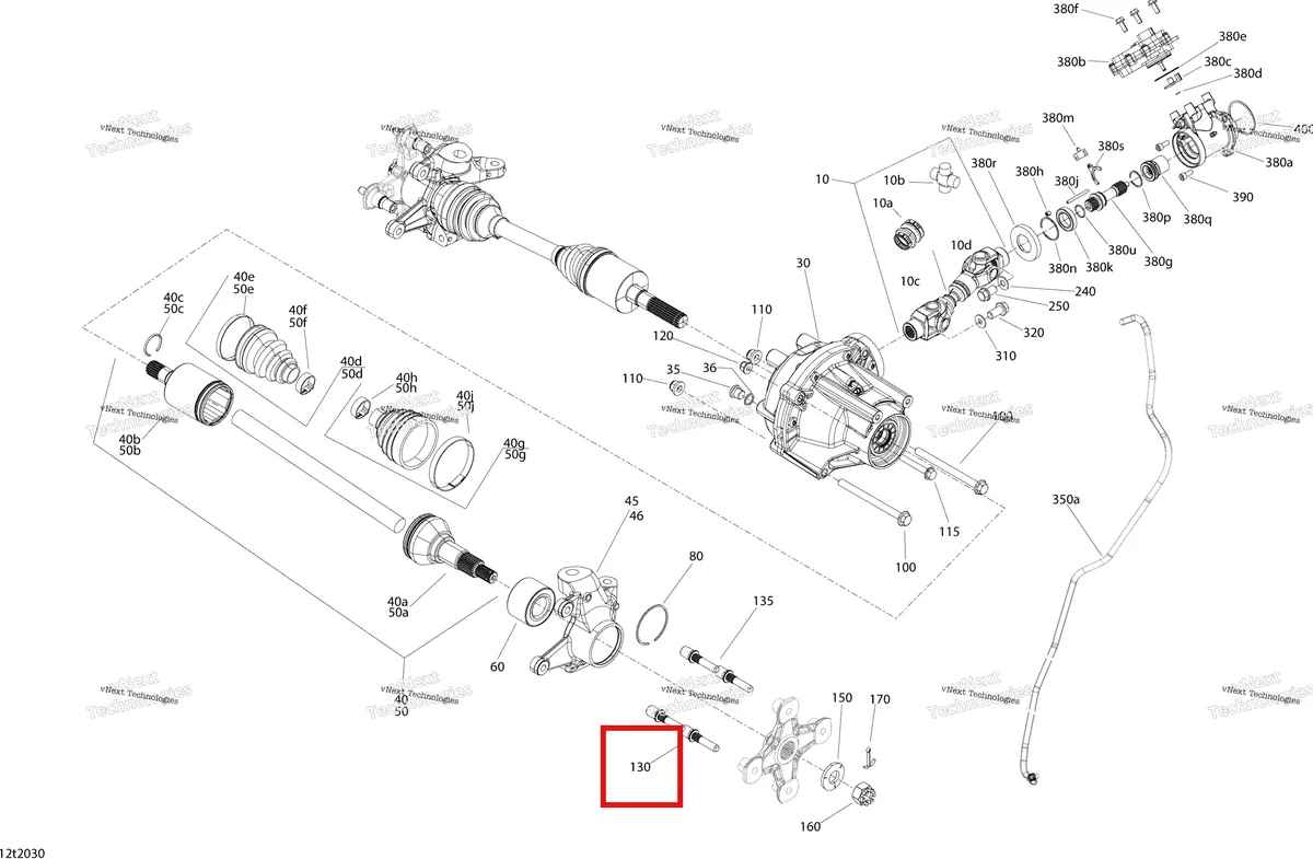 Деталь 705501900 на схеме узла 2020 Can-Am Outlander MAX 6X6 - 450 EFI Front Drive