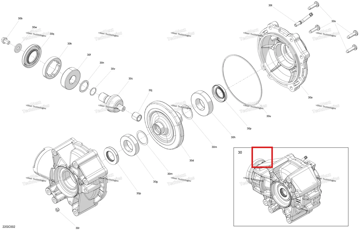 Деталь 705502053 на схеме узла 2023 Can-Am Outlander 450 EFI - STD Drive - Final Drive Unit