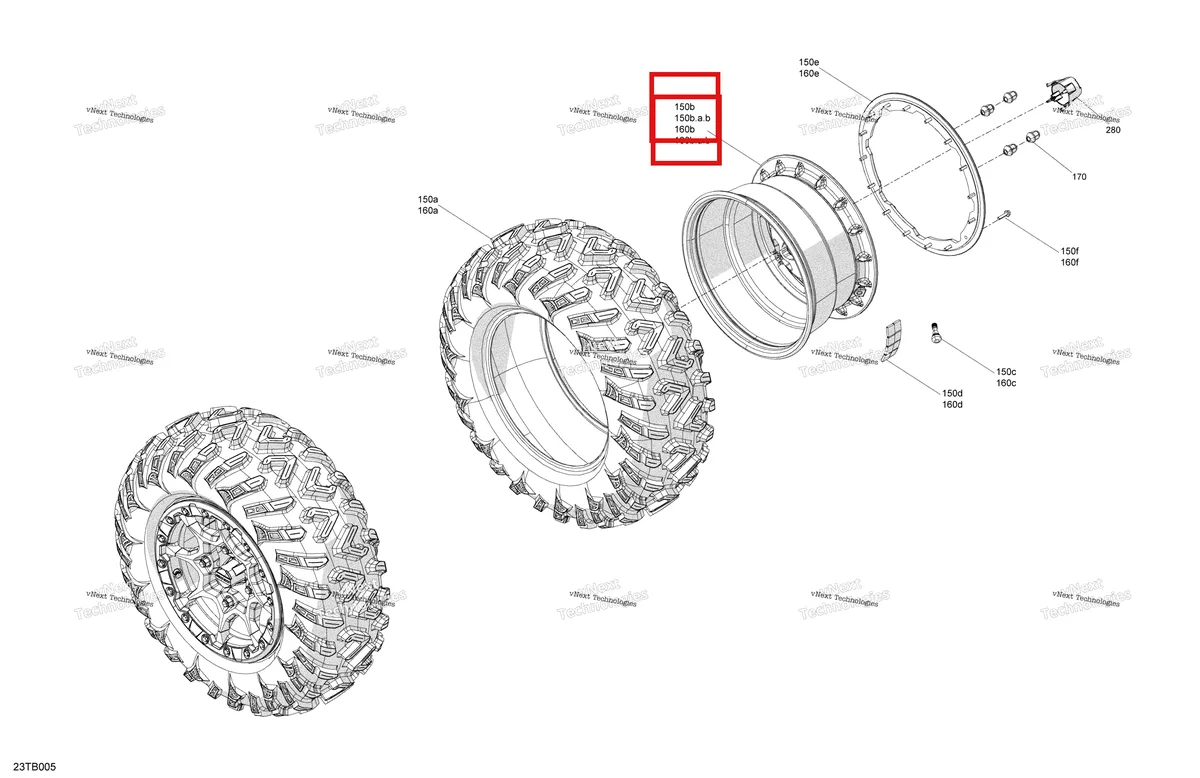 Деталь 705502146 на схеме узла 2022 Can-Am Outlander MAX 1000R EFI - XTP - CE Drive - Rear Wheels