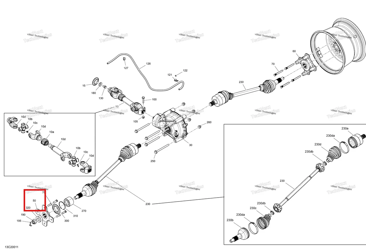 Деталь 705502486 на схеме узла 2020 Can-Am Commander 1000R EFI Rear Drive - Common Parts