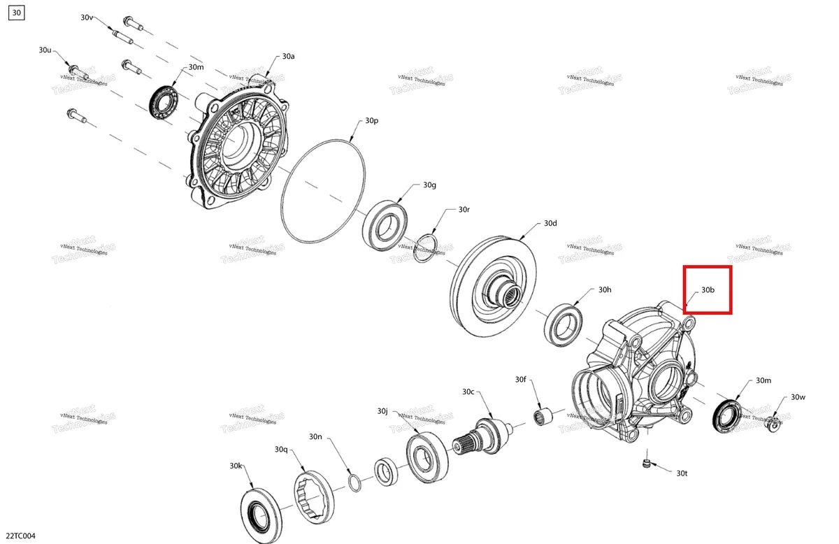Деталь 705502519 на схеме узла 2023 Can-Am Outlander MAX 6X6 - 650 EFI - DPS Drive - Final Drive Unit