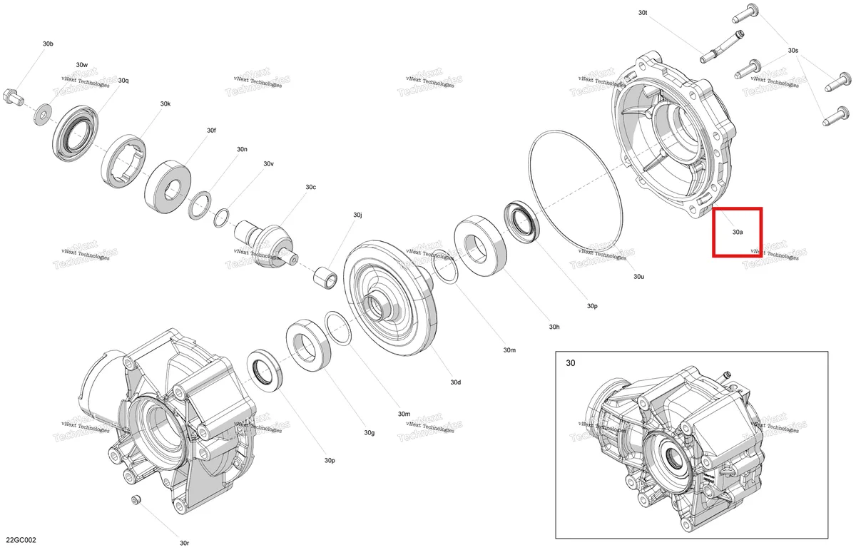 Деталь 705502734 на схеме узла Drive - Final Drive Unit